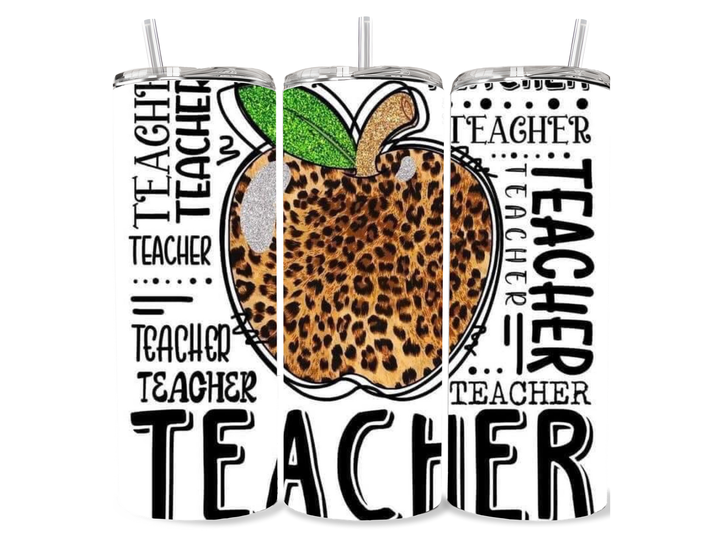 Leopard Teacher 20 oz Tumbler