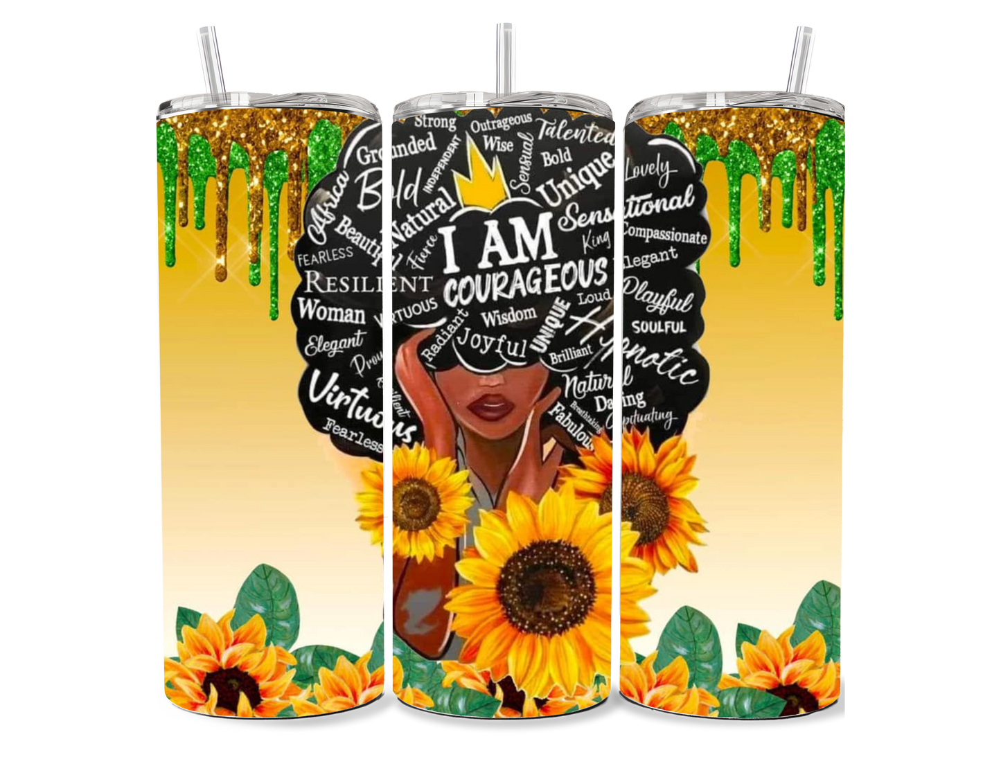 I Am Courageous 20 oz Tumbler