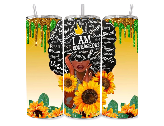 I Am Courageous 20 oz Tumbler